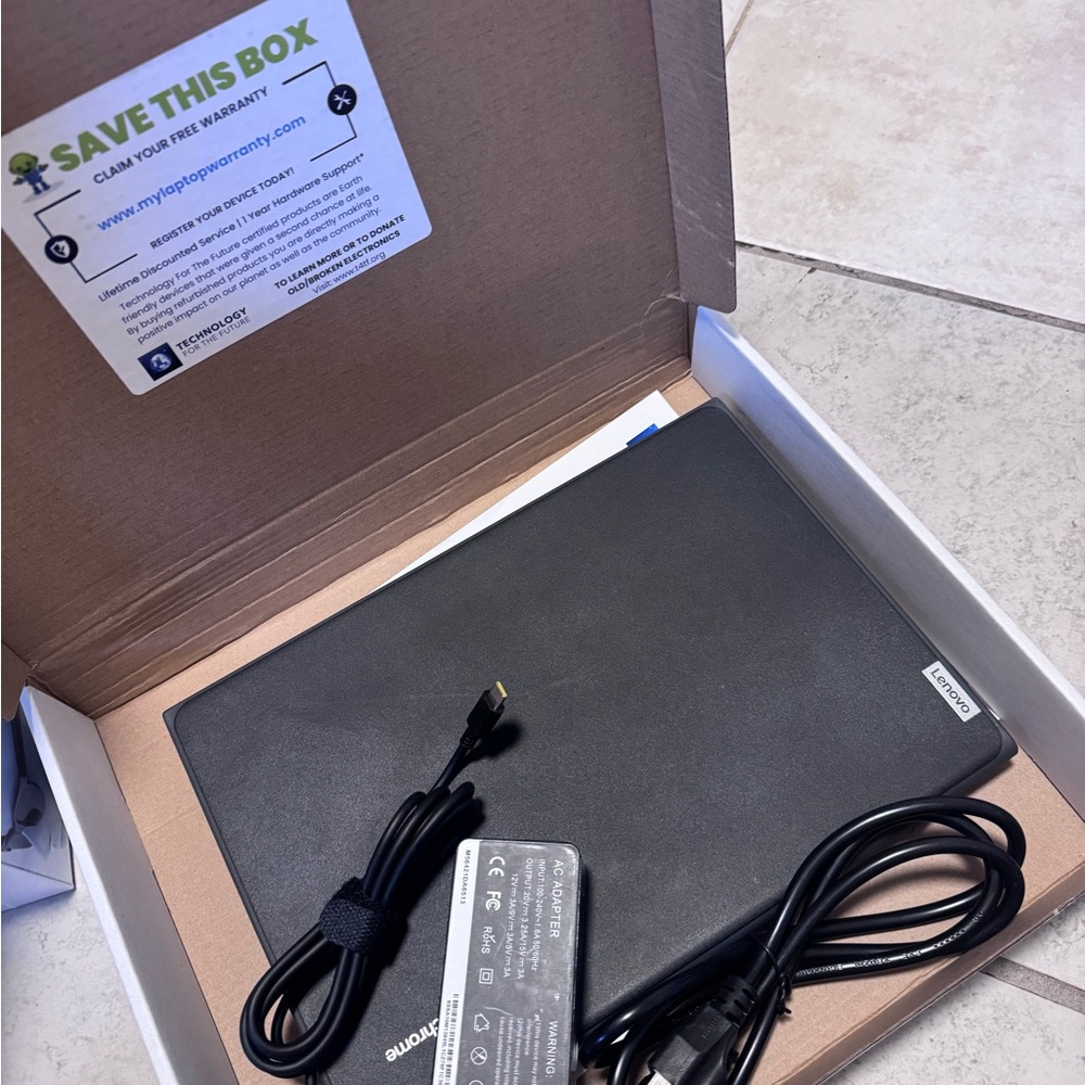 Lenovo Black Chrome Book